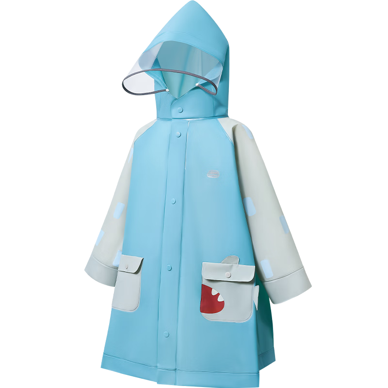 Kocotree KK Tree Kids Raincoat Baby Boys Girls Elementary School Children Split Cape Rain Poncho Kindergarten Rain Gear