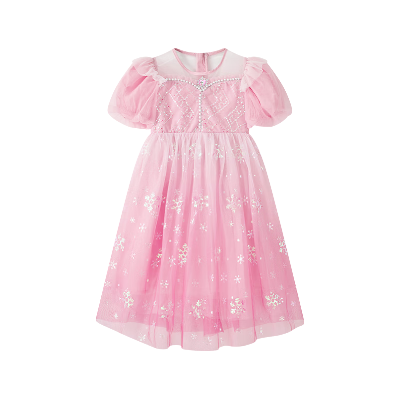 Disney Elsa Princess Dress, Girls' One-Piece Dress, New Summer 2026 Style, Children's Tulle Elsa Performance Gown, Gift Item