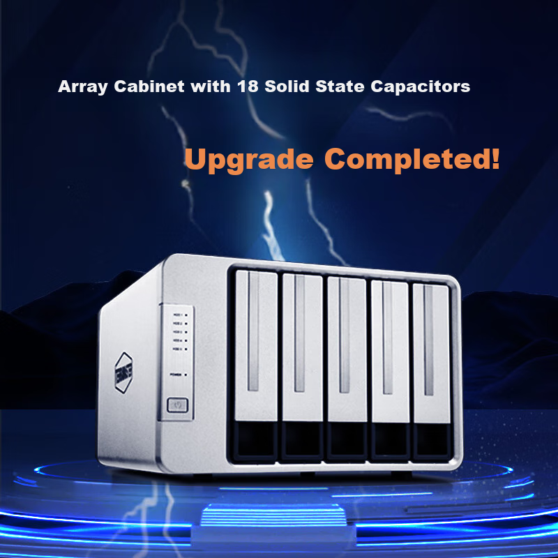 TERRA MASTER D5-310, 5-Bay RAID Disk Array Enclosure, Hard Drive Enclosure Suitable for NAS Expansion Storage, Compatible with 2.5/3.5-Inch Mechanical And Solid-State SATA Hard Drives, Universal Hard Drive Cabinet