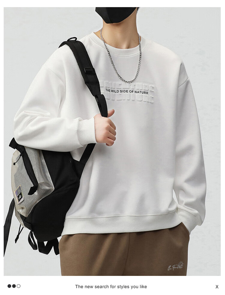 JEEP SPIRIT Men's Sweatshirt, Long Sleeve T-Shirt, Men's Jacket, Autumn And Winter Menswear, American Trendy Base Layer, Casual Top 10