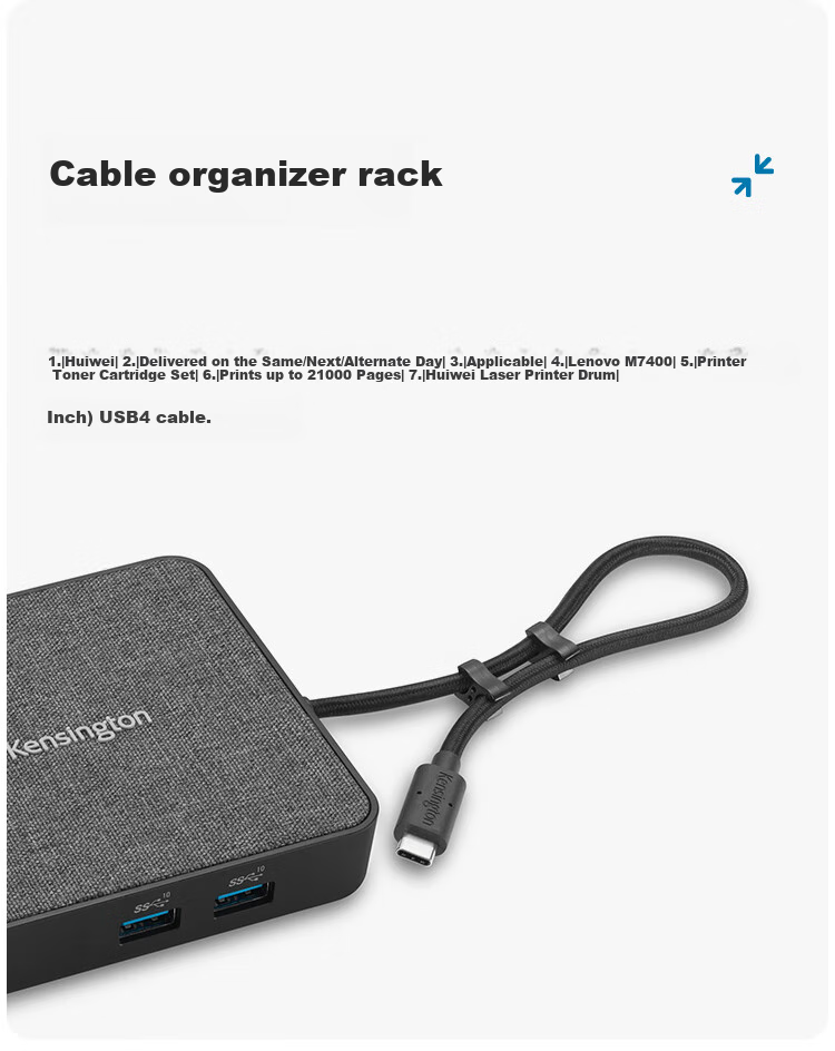 Kensington MD120U4 Docking Station, Compatible with Apple Laptops, 6-In USB4 2.5G Ethernet Port, Portable Expansion Hub Adapter, K32850 MacMini 7