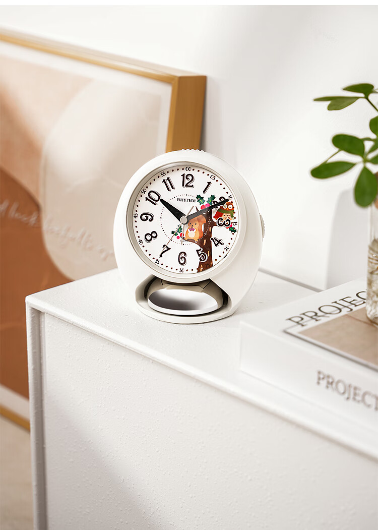 RHYTHM High School, Middle School And Elementary Student-Specific New Silent Night Light Cute Alarm Clock for Children Boys Simple Practical Wake-Up Device Powerful Alarm Clock Mid-Autumn Festival Gift 6