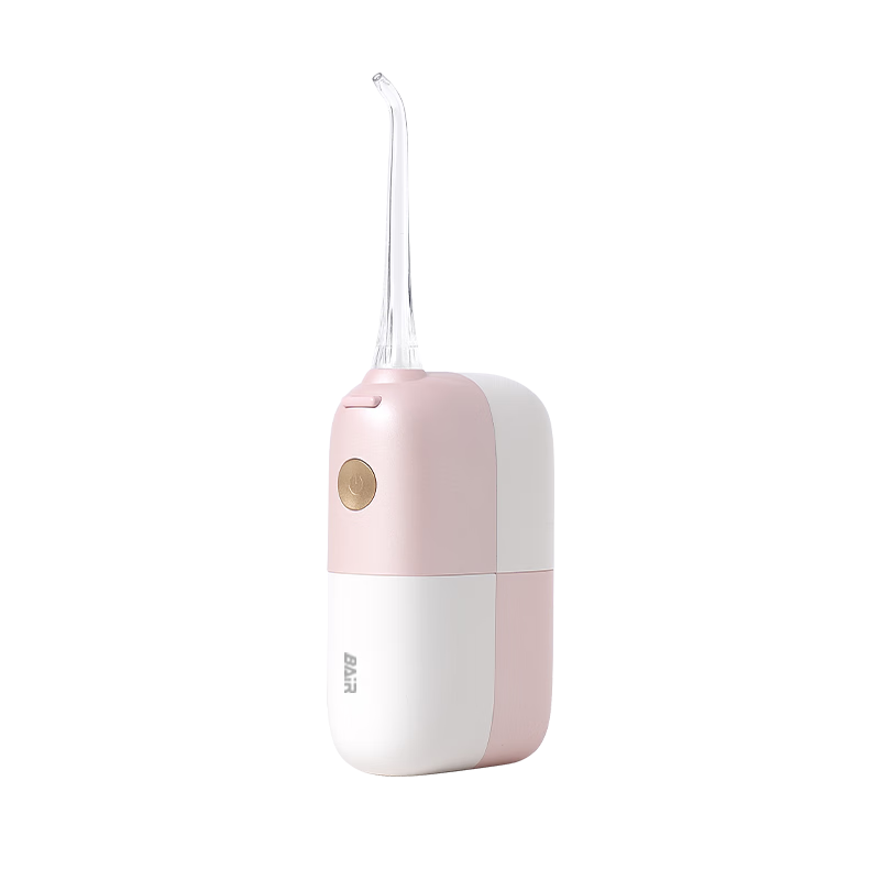 BAIR Portable Water Flosser, Orthodontic Professional Electric Dental Irrigator, Oral Hygiene Device, Gift Box Set, V6 Pink Mist