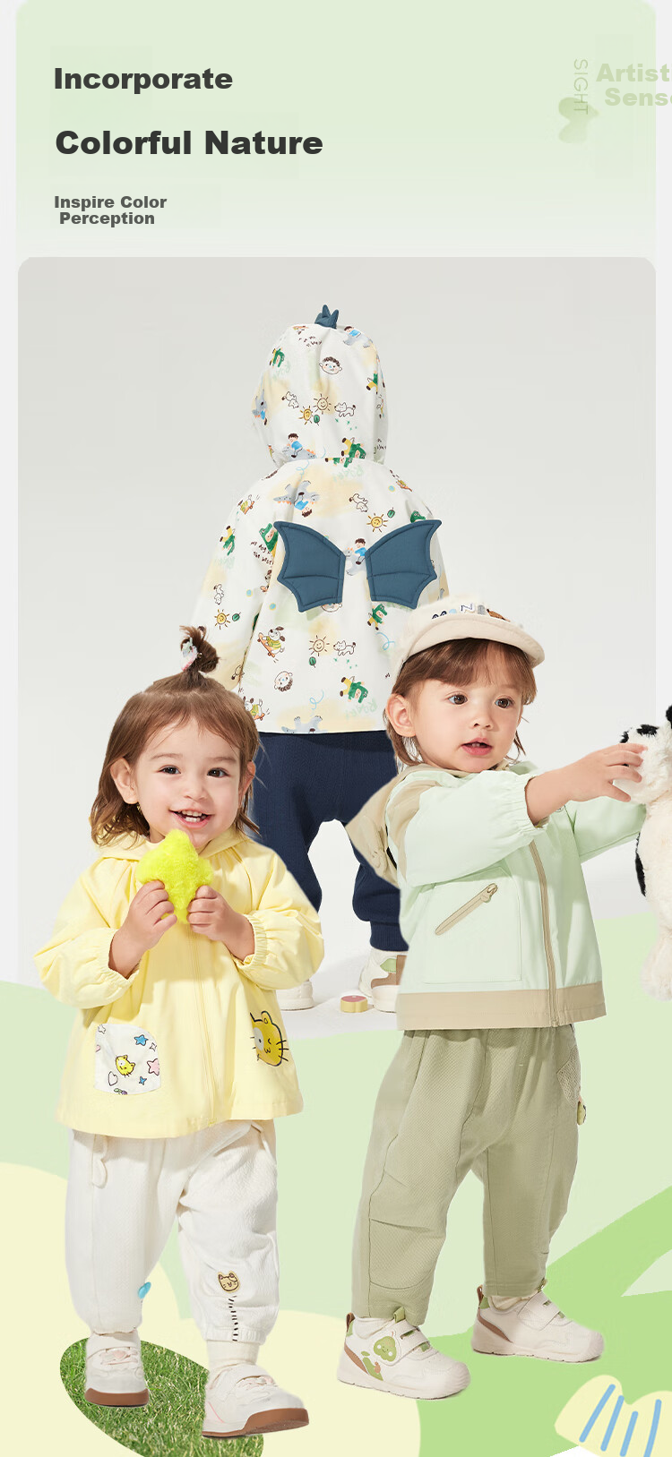 BALABALA Children's Outerwear Set, Baby Coat Two-Piece Outfit, Spring 2025 Collection, Cute And Adorable [Same As In-Store], 200125105201 6