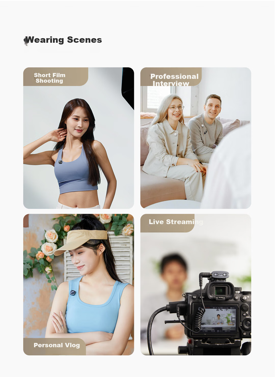 Godox Cube-C Wireless Lavalier Microphone for Outdoor Interviews, Vlog, Live Streaming, Recording, Noise Reduction, Sound Card, Mini Microphone [Camera Version One-To with C to C Phone Cable] 12
