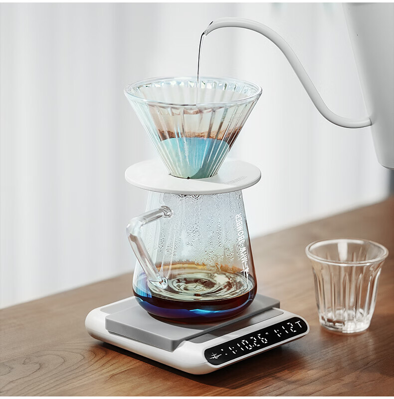 MHW-3BOMBER Pour-Over Coffee Maker, Drip Coffee Brewing Device, 500ml Glass Sharing Pot 18