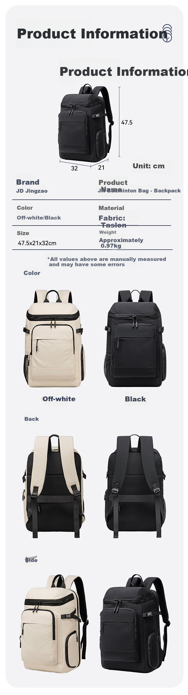 JD Original New Model 2026 Multifunctional Outdoor Hiking Backpack, Business Travel Running Backpack, Large Capacity Sports Backpack 7