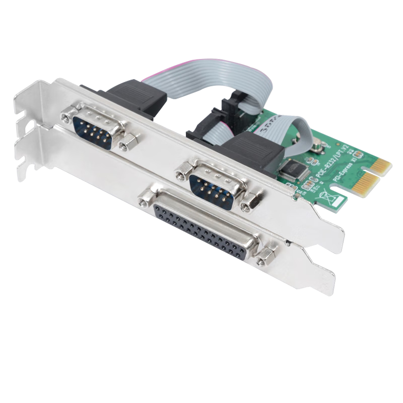EB-LINK PCI-E to 1 And 2 Serial Expansion Card, Serial Port And Parallel Port Combination Card, 9-Pin Serial Card, COM Expansion Card, 25-Pin Parallel Port Card, Industrial Computer Desktop Printer Card