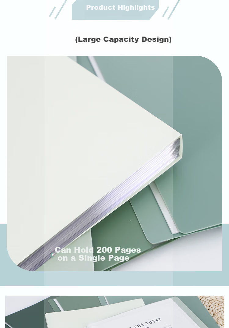 Yuhe A4/30-Page Gradient Color Document Folder, Large Capacity Transparent Insert Pages, Student Exam Paper Subject Organizer, Certificate And Art Collection Folder, Office Supplies, 4 Styles Available, 7018 3