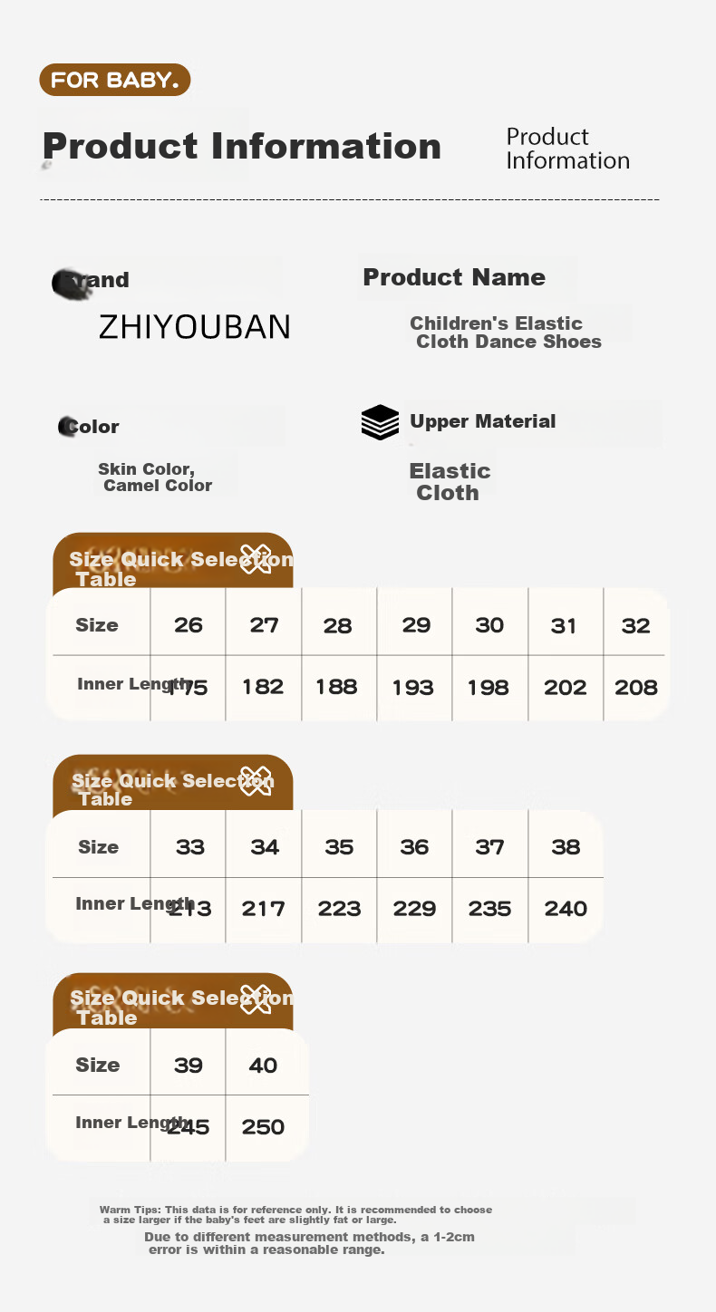 Zhiyouban Adult Dance Shoes for Women, Soft Sole, Elastic Fabric, Skin Color, Ballet Performance, Chinese Dance, Dancing Practice, Exam-Specific 3