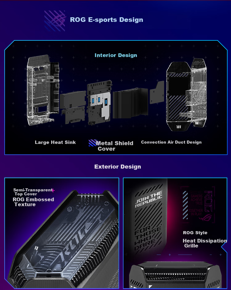 ROG [Renewal Subsidy] ROG Cube Tri-Band 10 Gigabit Gaming Distributed Parent-Child Router | Whole-House WiFi 6 Set, Gigabit Wireless Aimesh Flexible Routing System 6
