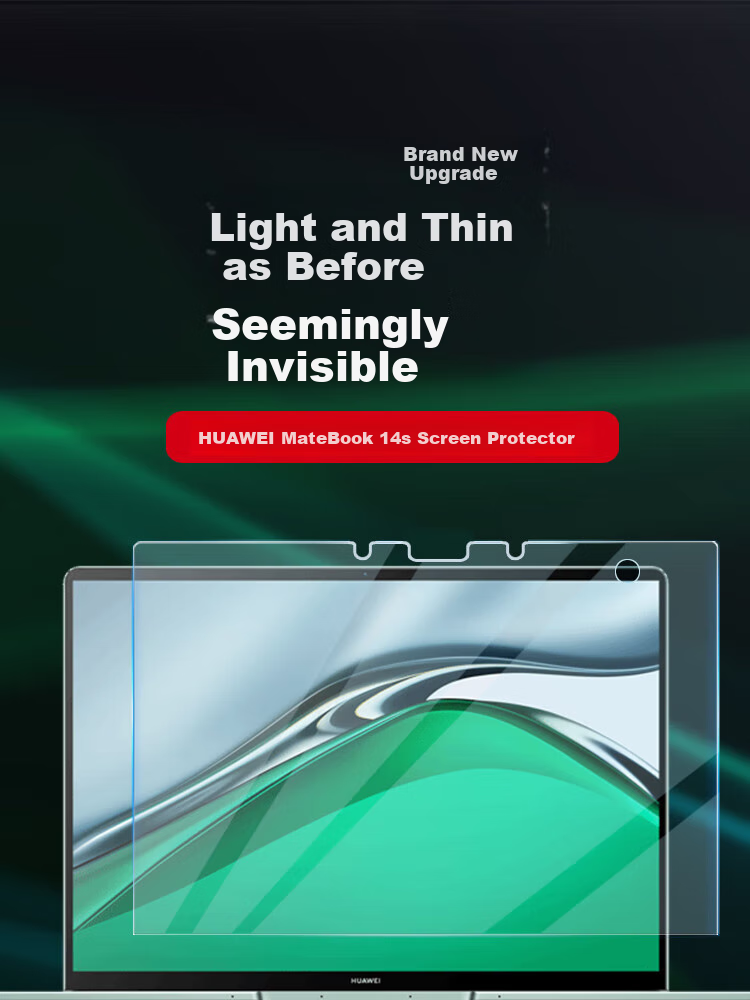 ESCASE Screen Protector for Huawei MateBook D16/D16SE Version, Suitable for 2022/2023/2024 Models of 16-Inch Laptops, HD Clear Protective Film, Easy to Apply, Scratch-Resistant, No White Border 1