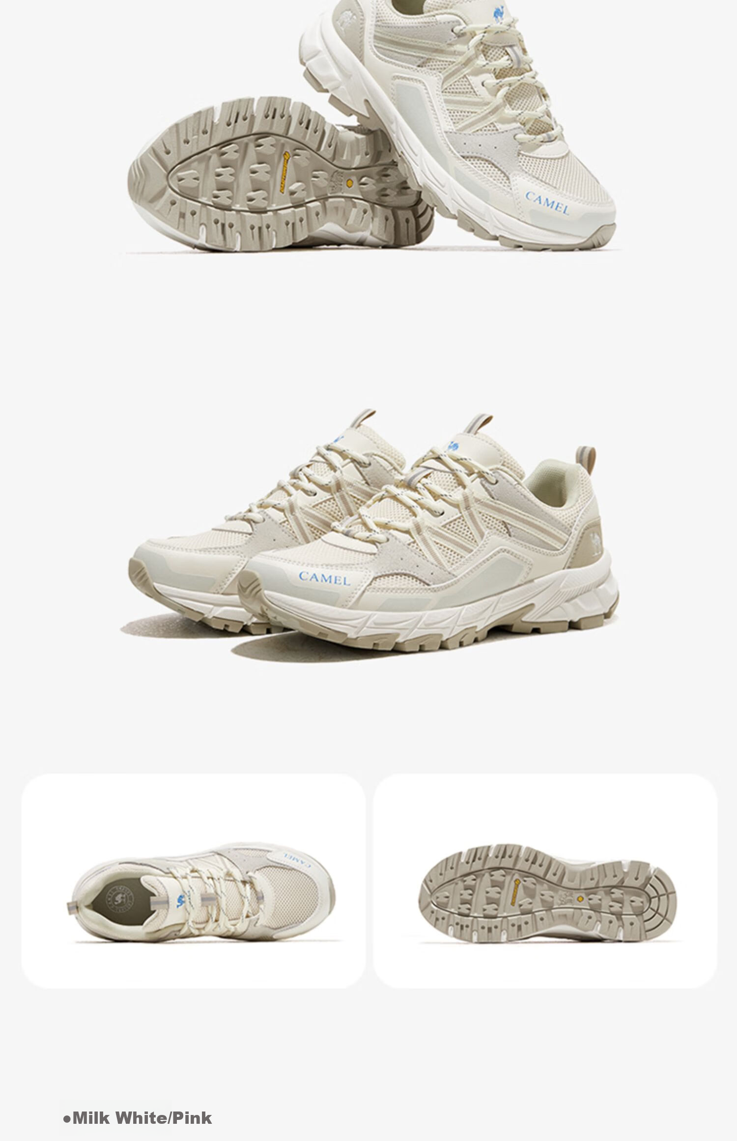 CAMEL Hiking Shoes, Water-Resistant, Lightweight Outdoor Sports Shoes, Couple Style, Professional Trekking Shoes F14B097606 6