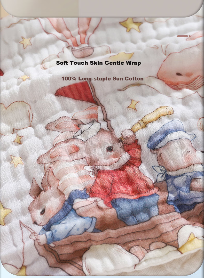 Zhuyibai Pure Cotton 7A Antibacterial Baby Towels, 5 Pack, Class A Baby Face Towels, Absorbent, Lint-Free Gauze Drool Bibs 8