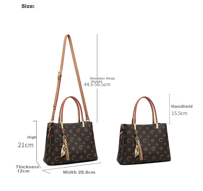 C.BANNER Handbag, Women's Printed Tote Bag, Large Capacity, Mom's Shoulder Crossbody Bag, Brand Birthday Gift for Girlfriend on May 20 6