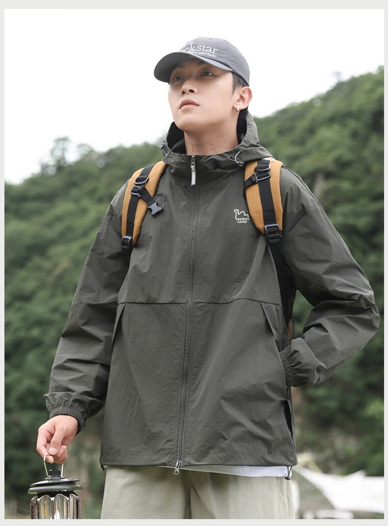 EASTERN CAMEL Couple's Sun Protection Clothing, Men And Women Summer UPF100 UV-Resistant Sun Protection Fishing Jacket, Men's White, 3XL 12