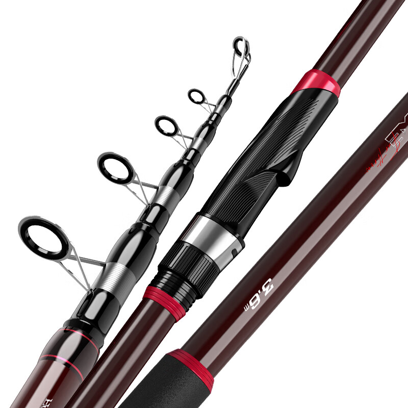 JIADIAONI Carbon Fishing Rod Sea Rod Long Casting Rod Throwing Rod Set Fishing Rod Sea Rod Full Set Ultra Hard Anchor Fish 2.4m