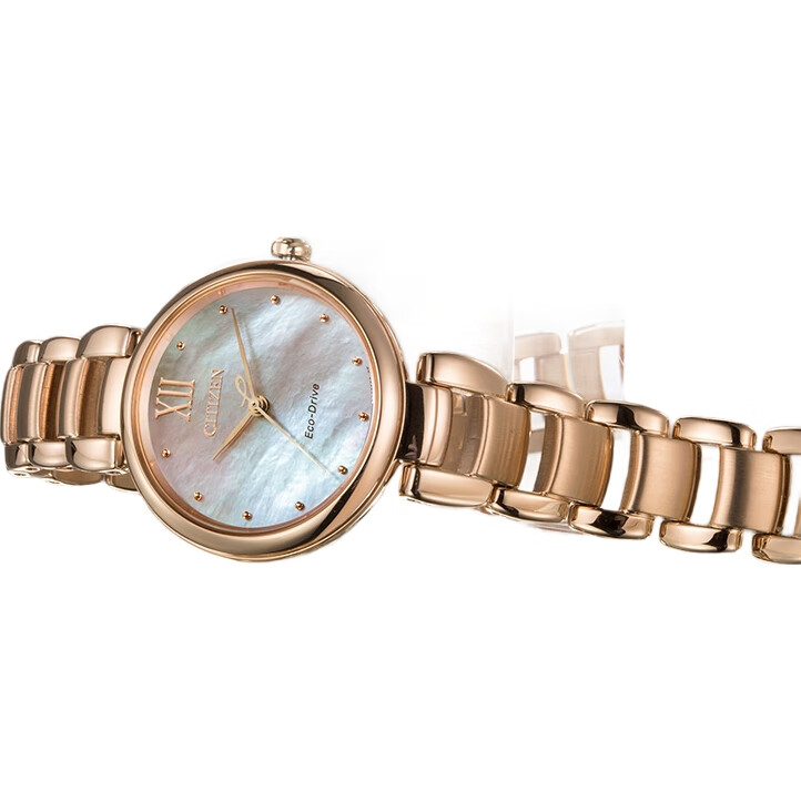 Женские часы CITIZEN L Series, Eco-Drive, стальной браслет, циферблат с матерью дракона, EM0533-82Y