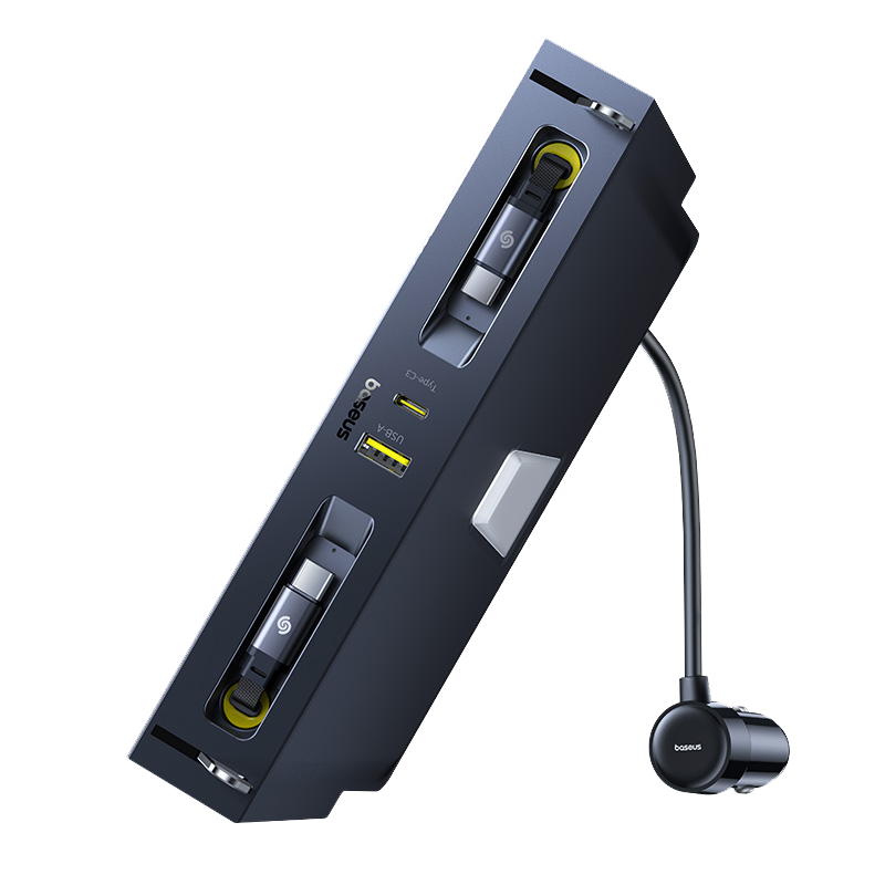 Baseus Tesla Dock Car Charger Hub GaN Super Fast Charging Upgraded Model Y/YL Compatible with Apple 15/16/17 Huawei Xiaomi 4th Gen