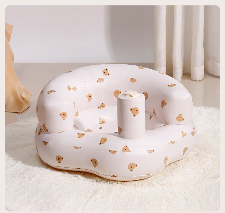 Aibao Adjustable Infant Sitting Cushion Baby Training Seat Baby High Chair Learning Seat Soothing Inflatable Anti-Fall Chair Bear G026 17