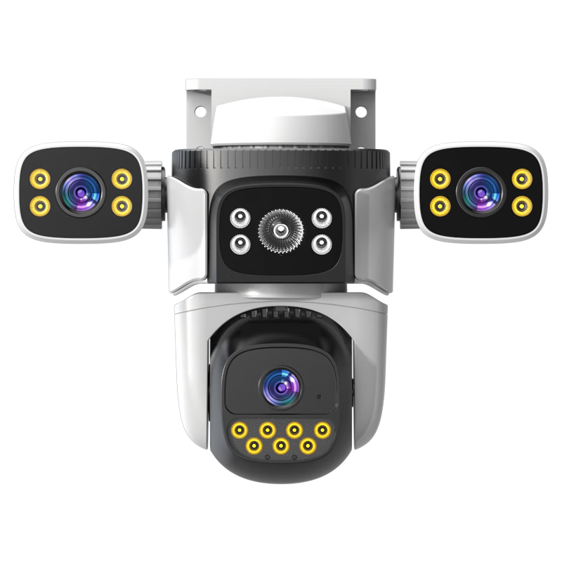 Boorgeel 15MP Triple Camera Ultra HD Surveillance Camera Home Outdoor Wireless WIFI Remote AI Monitor 360-Degree No Blind Spot Night Vision Waterproof PTZ Camera
