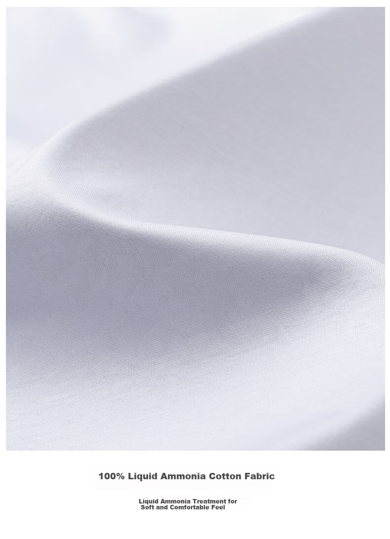FIRS [100 Liquid Ammonia Pure Cotton] Short-Sleeve Polo Shirt for Men, Summer High-End Wrinkle-Free Collared T-Shirt, White, Size L 10
