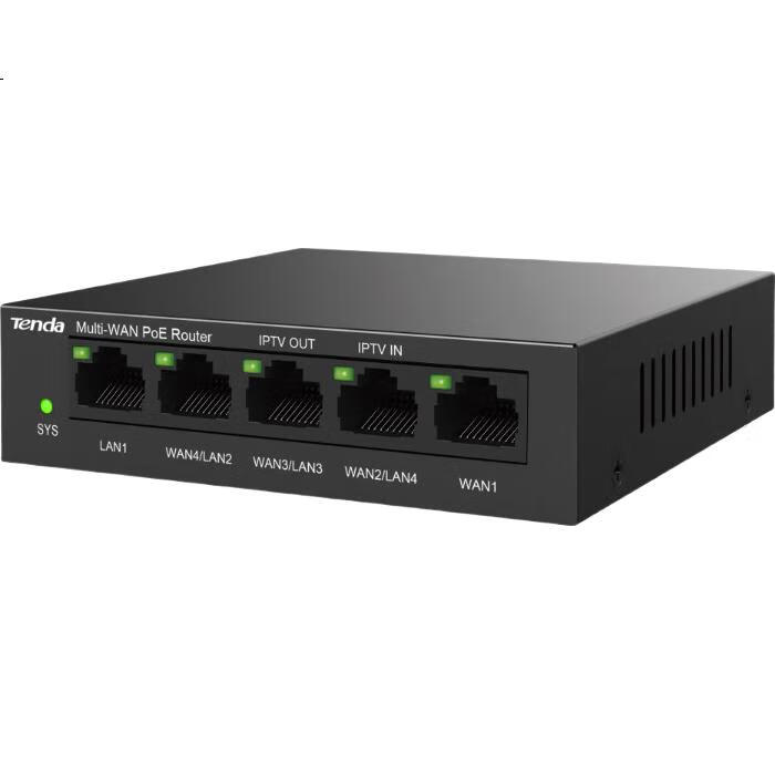 Маршрутизатор Tenda G0-5G, 5-портовый гигабитный PoE, управляемый, AC, 4WAN, 4 порта с поддержкой POE