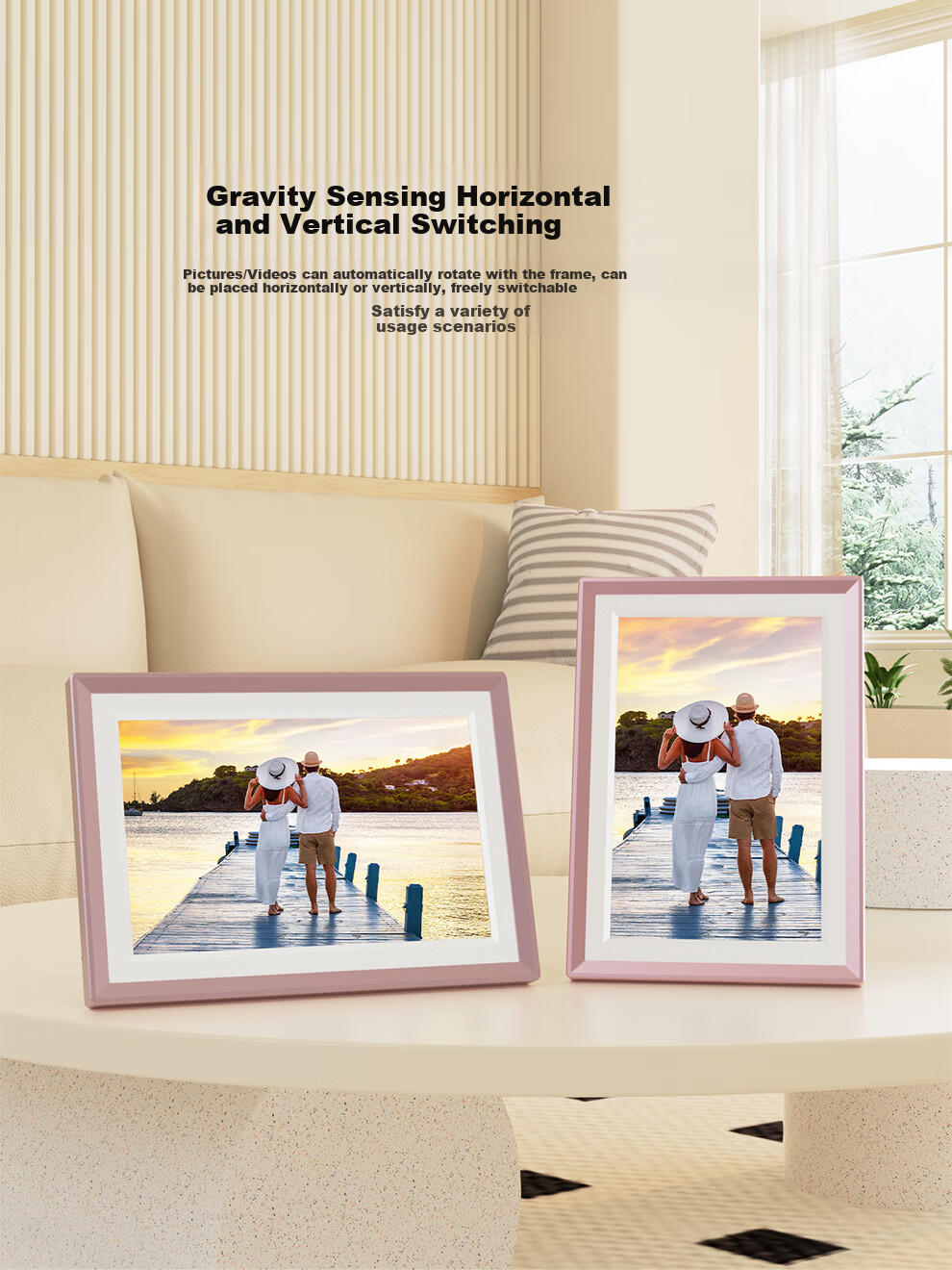ARZOPA Digital Photo Frame D10.1 inch Smart Cloud Frame Photo and Video Slideshow Decorative Wall Art Mid-Autumn Festival Gift 4
