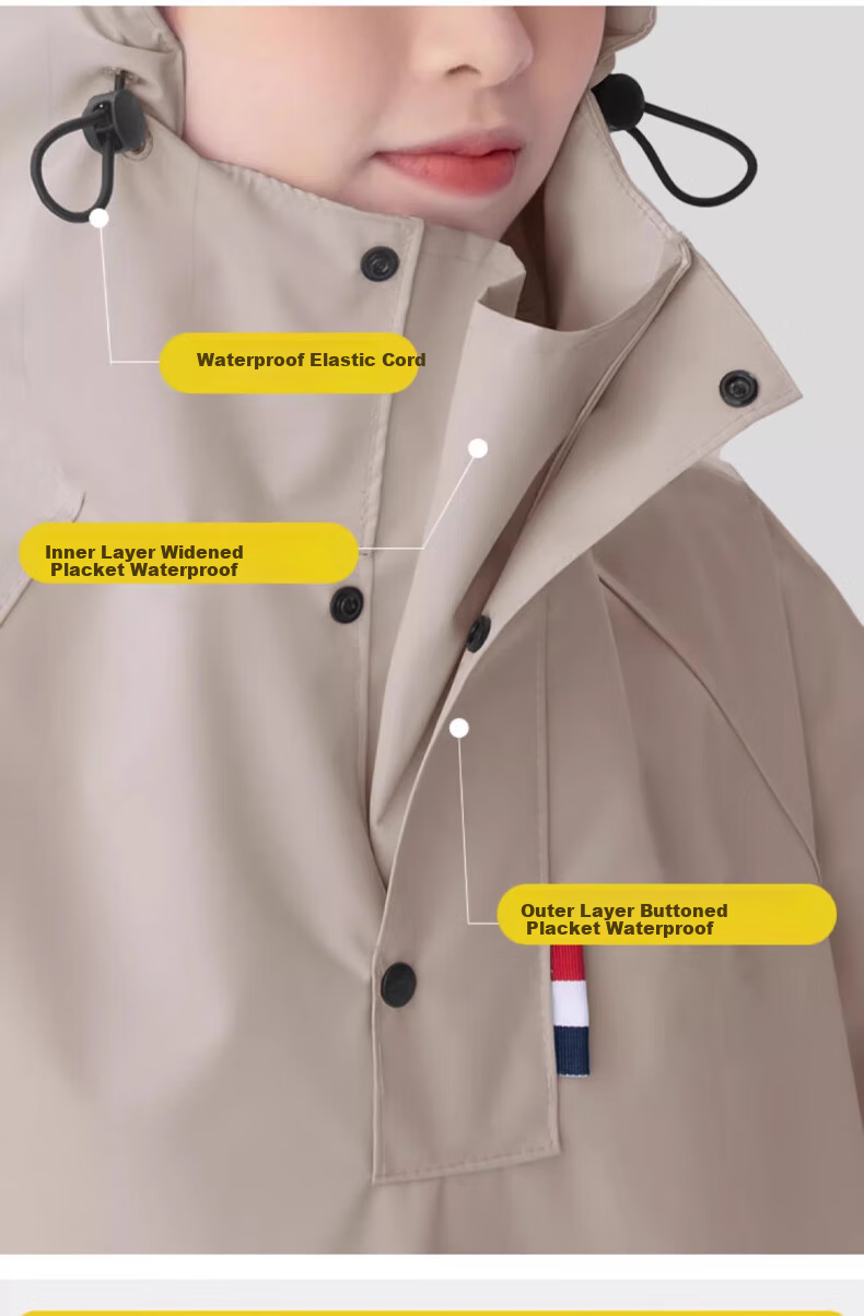 Feilinsiman Electric Scooter Full-Body Raincoat, Detachable Battery-Powered Motorcycle Adult One-Piece Long Rain Poncho 2
