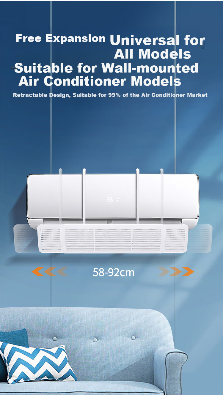 Baoshi Air Conditioner Wind Deflector, Wall-Mounted, Postpartum Care, Baby Protection, Anti-Direct Blowing, Wind Shield Cover, Extendable, Universal Air Outlet Wind Guard 6