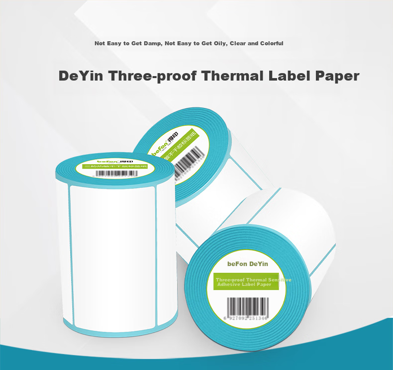 Befon Waterproof, Oil-Proof And Scratch-Resistant Thermal Label Printing Paper, 50mm*30mm Self-Adhesive Surface, Electronic Scale Barcode Paper, 800 Sheets 1