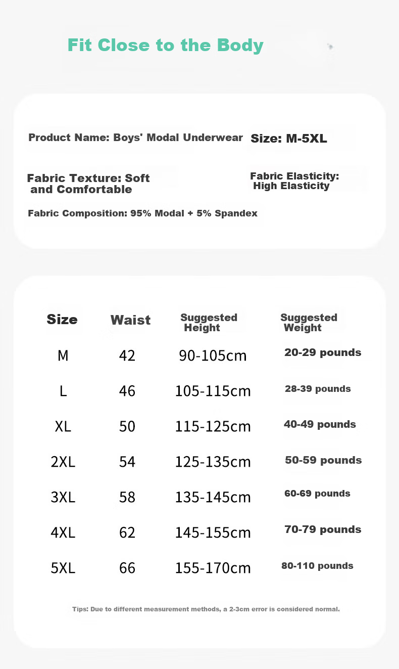 MiiOW Boys' Underwear, Ice Silk Children's Summer Thin Boxer Briefs, for Young And Older Boys, 6-12 Years Old, Modal Shorts 9