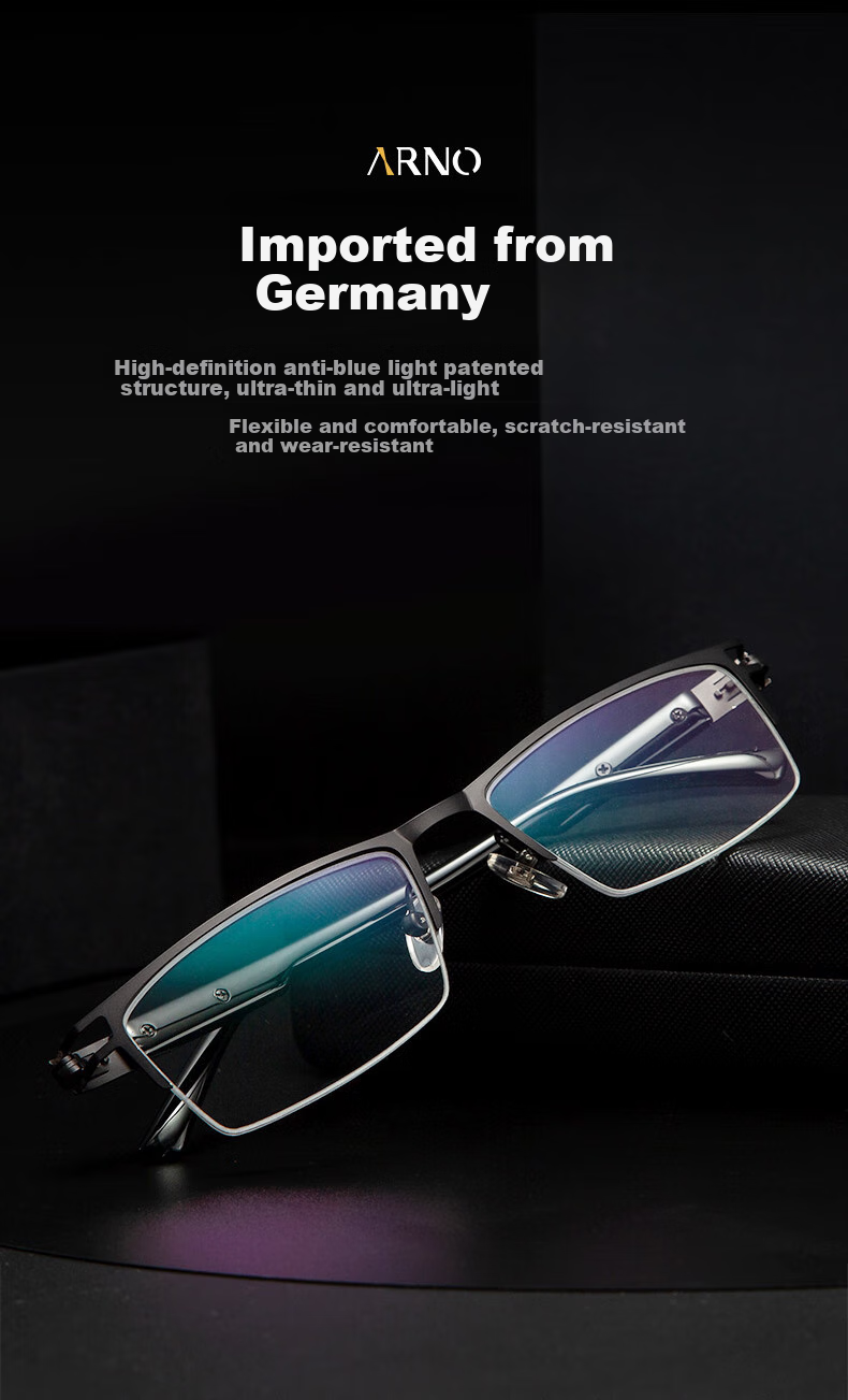 ARNO FOCUS ON YOUR EYES Reading Glasses for Men, Anti-Blue Light, German Imported, Fashionable Ultra-Light Women's High-Definition Presbyopic Glasses A1036 300 Degrees 1
