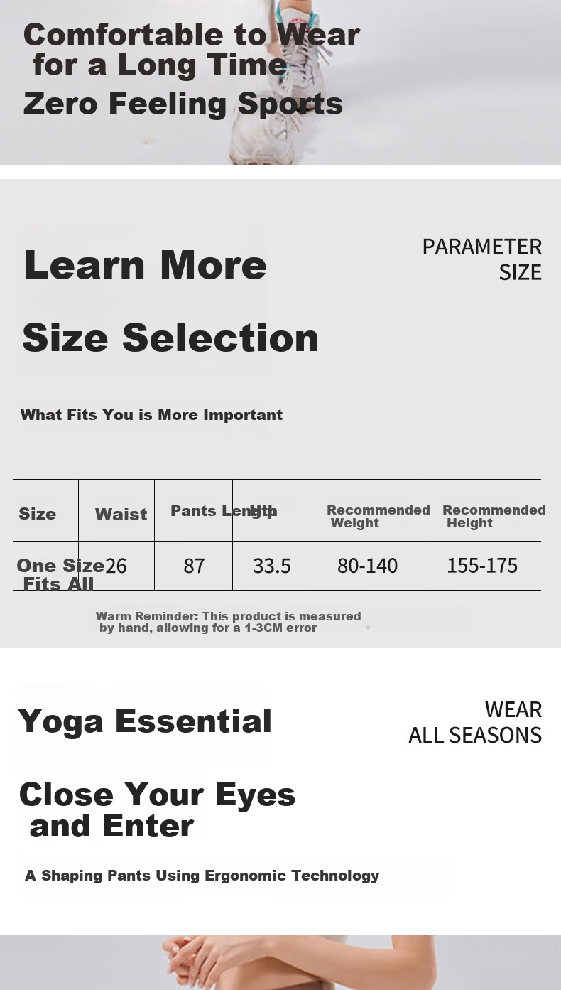 Ziyouxi Seamless Yoga Pants for Women, High-Waisted, Butt-Lifting, Tight-Fitting, Naked-Feel Training Fitness Wear, Pilates Dance Sports Long Pants 2