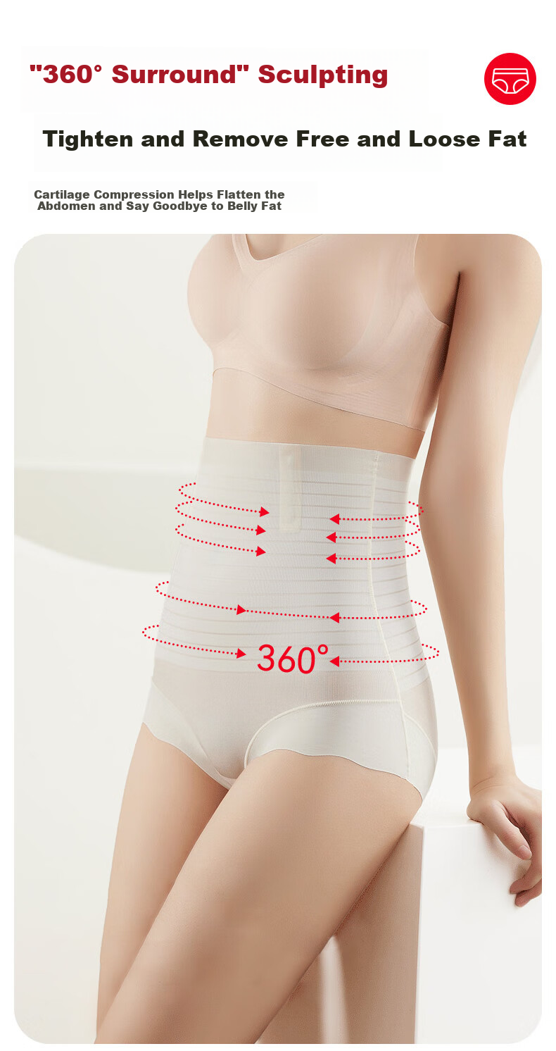 FitonTon High-Waisted Tummy Control Underwear for Women, Postpartum Belly Slimming Pants, Powerful Tummy Control, Seamless Thin Shaping Underwear for Postpartum Recovery 2