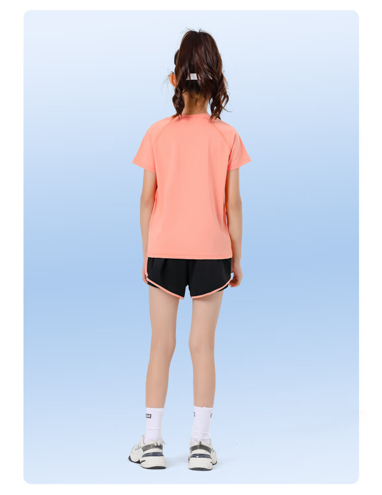 Fandimu [Parent-Child Sports Set] High-Elastic Breathable Adult And Children's Outfit for Running, Badminton, Basketball, Soccer Training Wear 11
