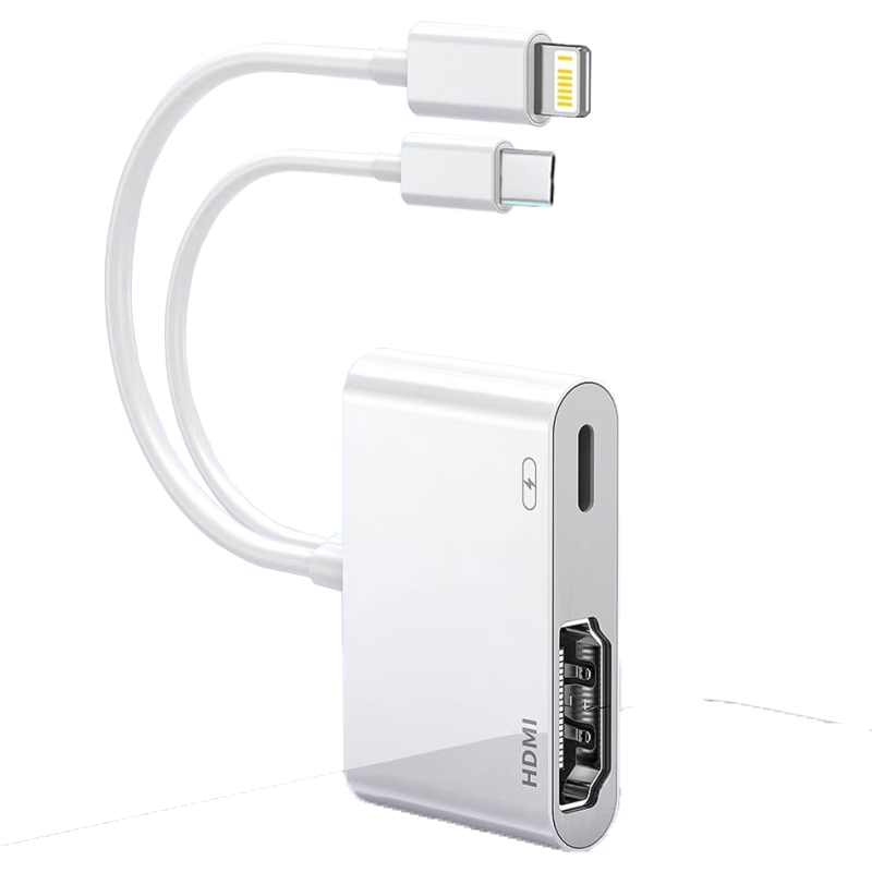 JOWOYE Apple 18/17 Adapter Screen Mirroring Device, 4K to HDMI Converter, High-Definition IPad Pro/iPhone 16/15/14/13 Phone Screen Mirroring Display, TV Projector