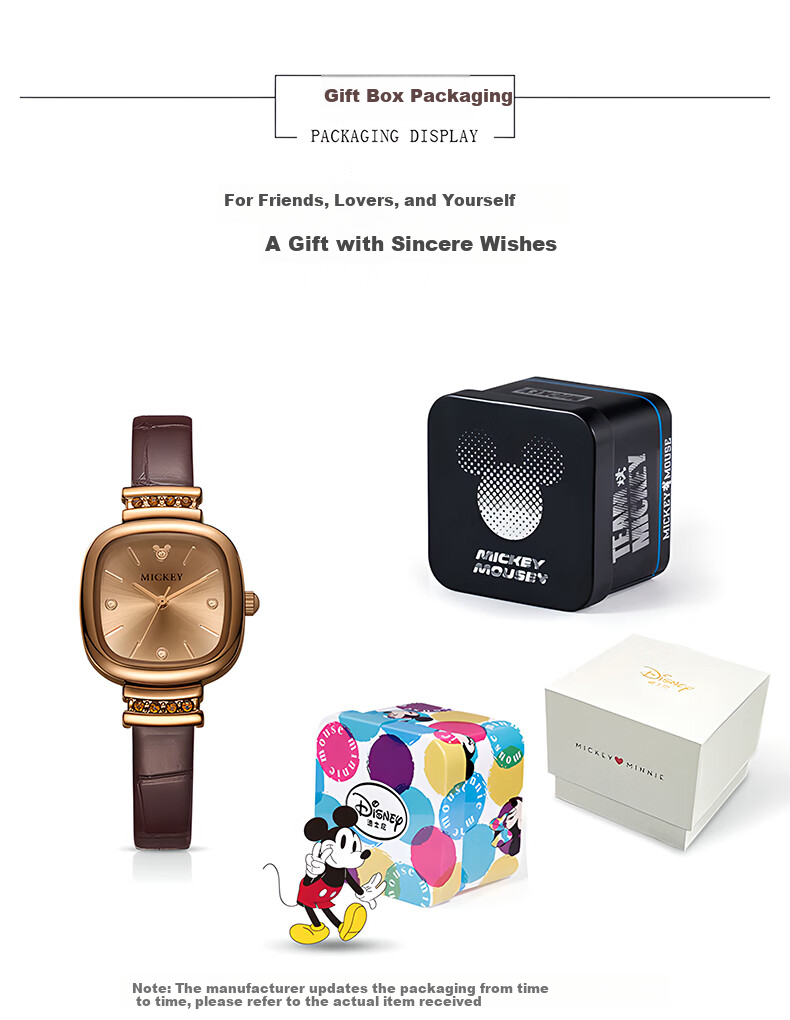 Disney Watch for Women, Students in Middle School And High School, Light Luxury Niche Artistic Waterproof Wristwatch for Female Students 14