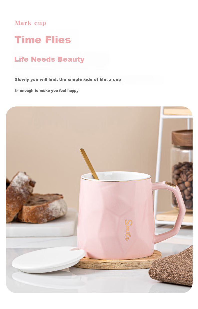 JIWUSENLIN Temperature-Controlled Mug Birthday Gift for Girlfriend Boyfriend Coffee Cup Thermos Cup Coaster Employee Souvenir Insulated Cup Black 3