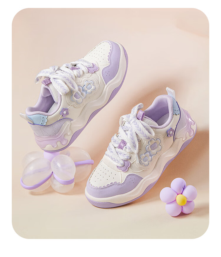 BALABALA Children's Shoes, Kids' Sneakers, Breathable Non-Slip Footwear, Girls' Autumn Casual Shoes, Cute And Adorable, 208325141001 6