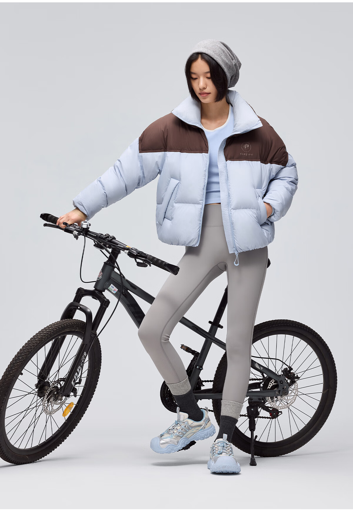 Panda Zhang Yuxi Style [Yongdong] Women's Autumn Winter 90% Down High Loft Short Puffer Jacket 8248 7