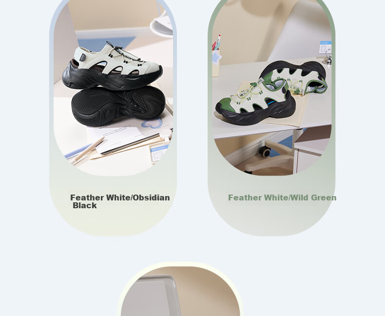 361° Sports Slippers, Thick-Soled Crocs-Style Clogs for Women, Summer Outdoor Water-Walking Mary Jane Sandals, 682526715-1 5