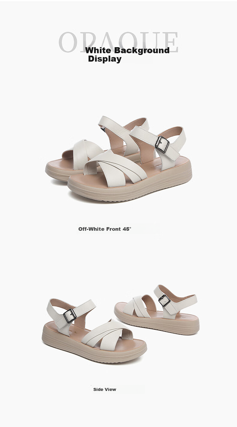 RED DRAGONFLY Mom's Sandals for Women, Summer Middle-Aged And Elderly Beach Shoes, Flat Soft-Soled Women's Slippers WTK245571 Beige 35 8
