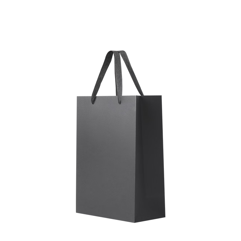 Yougema Black Handbag Gift Bag Thickened, Conference Business Gift Bag Clothing Liquor Tea Shopping Bag Gift Paper Packaging Bag, Vertical Style Small Size 10 Pieces, 20*10*28cm