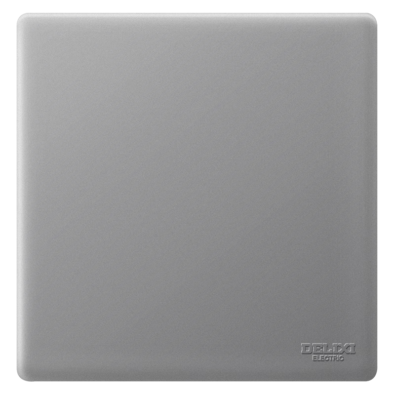 DELIXI 86-Type Ultra-Thin Matte Large Panel 260 Galaxy Gray Single-Gang Single-Control Switch Socket Panel