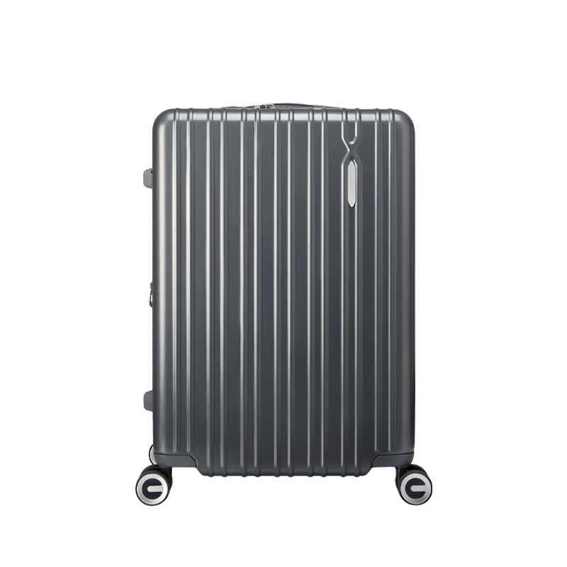 Mei Travel 20-inch Expandable Suitcase with Trolley and Combination Lock, Fries Design, Hu Xianxu Edition, Model 79B Meteorite Gray