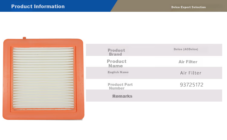 Buick Air Filter/air Filter Element/air Filter Grille, Intake Filter Element, 93725172, Envision 1.5T 2.0T 2