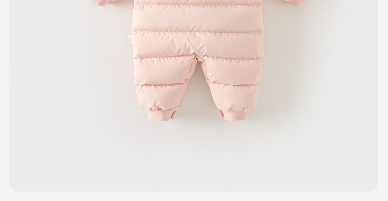 DAVE & BELLA Newborn Down Cotton-Padded Winter Romper Baby Girl Outwear Bodysuit 8