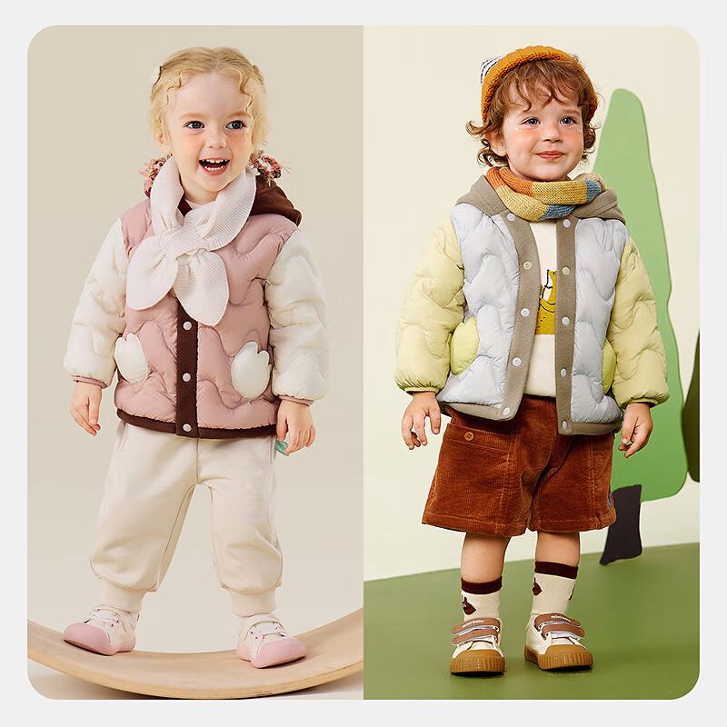Minibala 【Three-proof】Lightweight Baby Down Jacket for Boys and Girls Winter Warm Down Coat 2025 New Arrival