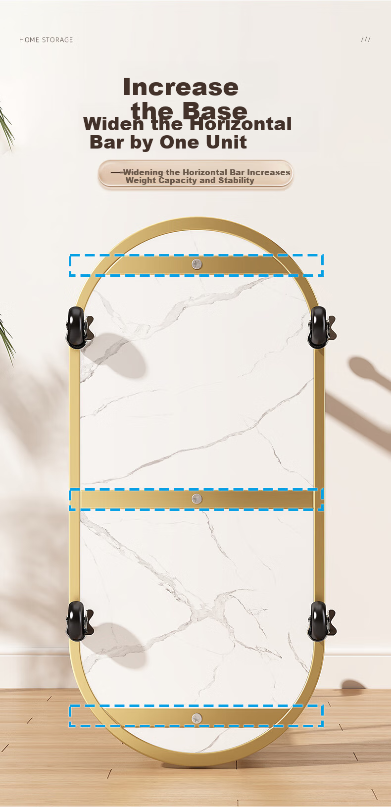 YOUQIN Floor-Standing Coat Rack, Bedroom Clothes Hanger, Home Indoor Drying Rack, Storage Shelf, Movable Clothing Organizer Stand 8